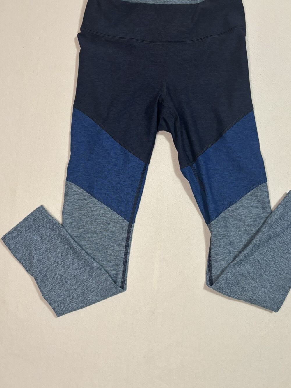 Outdoor Voices Women Small High Rise Blue/Light Blue Yoga Activewear Pants